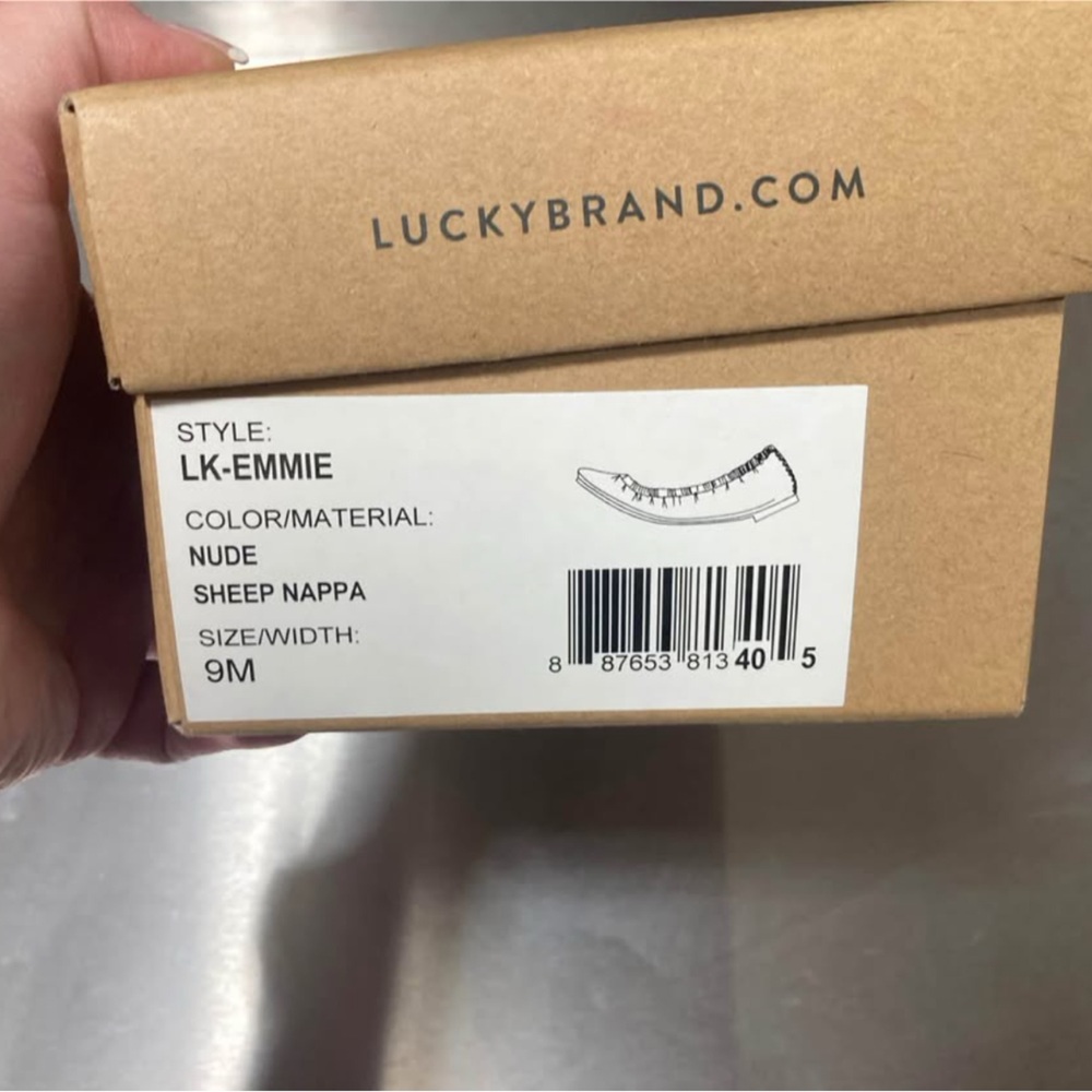 Lucky Brand Nude LK-Emmie Leather Flats